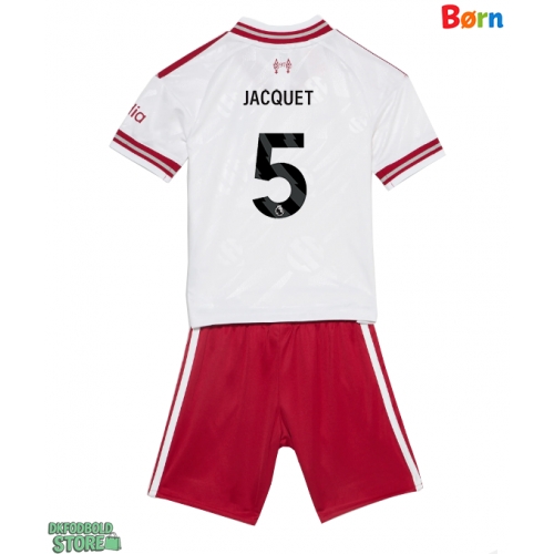 Liverpool Jeremy Jacquet #5 Replika Babytøj Udebanesæt Børn 2026-27 Kortærmet (+ Korte bukser)